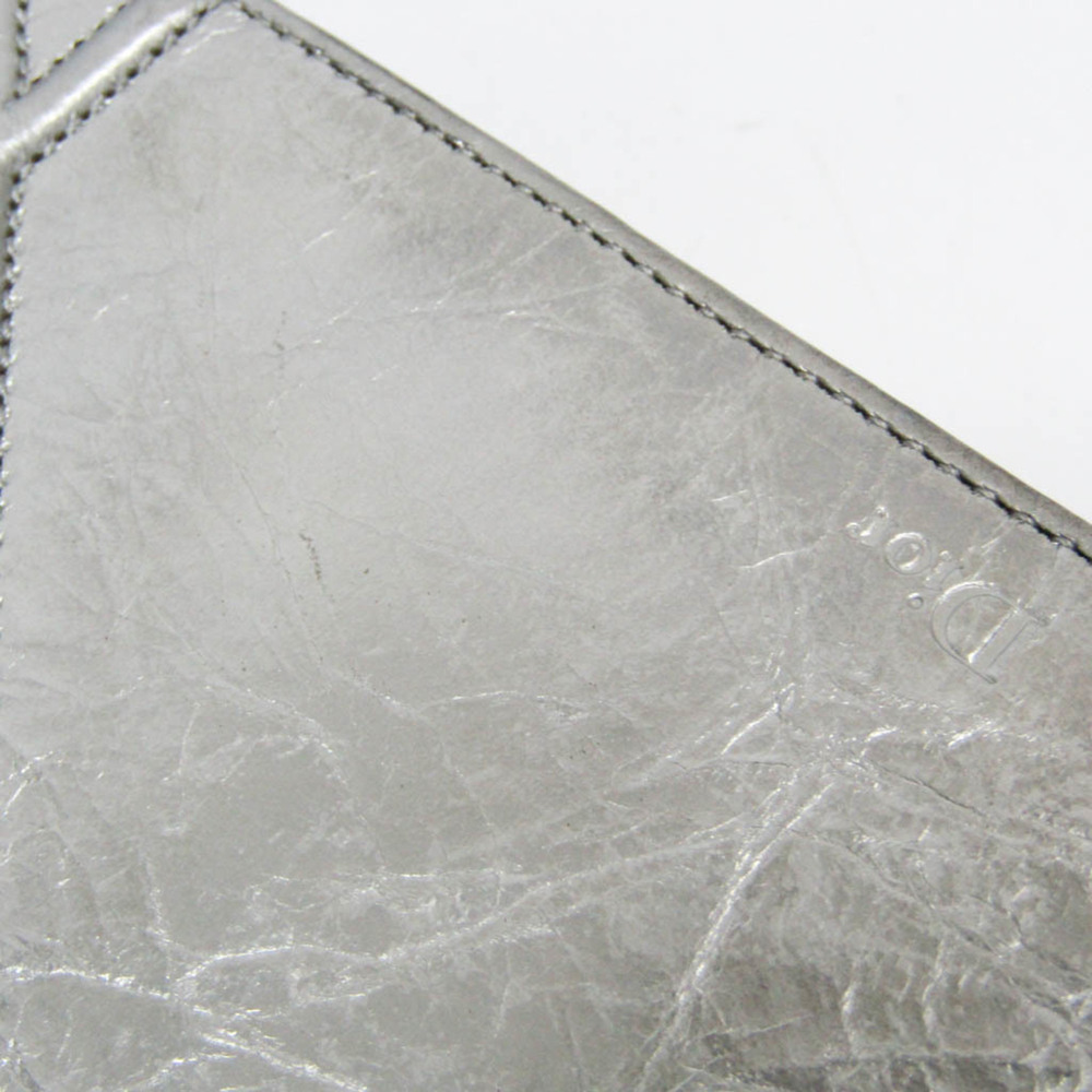 CHRISTIAN DIOR Silver Leather Shoulder Bag - Picture 10 of 16
